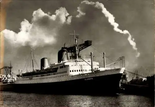 Ak Bremerhaven, Fahrgastschiff Europa, Norddeutscher Lloyd Bremen