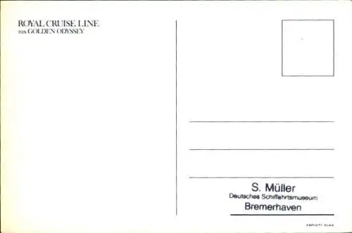 Künstler Ak Dampfer MS Golden Odyssey, Royal Cruise Line