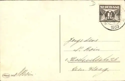 Ak Mädchen mit Hund beim Eis essen, Amag 0276, Kellner