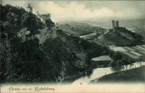 Ak Bad Kösen Naumburg an der Saale, Rudelsburg