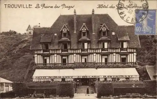 Ak Trouville Calvados, Hotel du Petit Normandy, J. De Lage, Restaurant