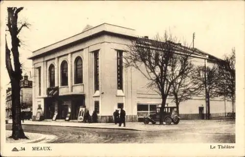 Ak Meaux Seine-et-Marne, Theater