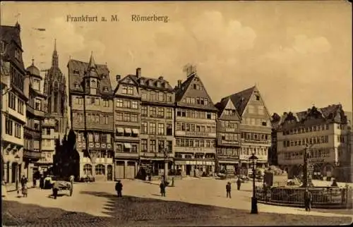 Ak Frankfurt am Main, Römerberg