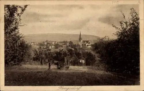 Ak Rengsdorf im Westerwald, Gesamtansicht, Kirchturm