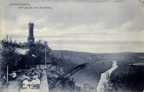 Ak Wetter an der Ruhr, Harkortberg, Restaurant Schemann Terrasse, Ruhrtal