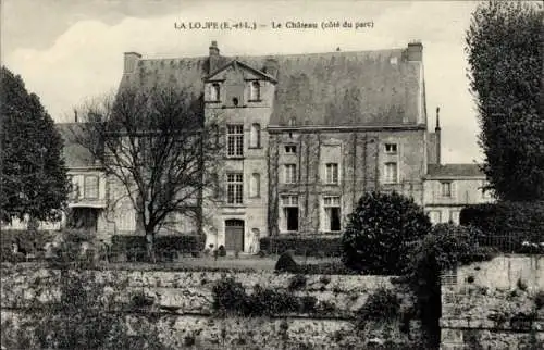 Ak La Loupe Eure et Loir, Schloss, Parkseite