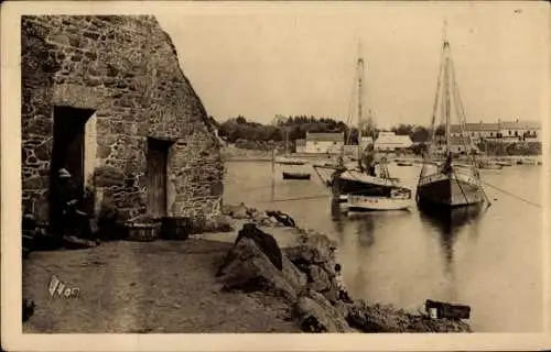 Ak Loguivy les Lannion Côtes d’Armor, Hafen