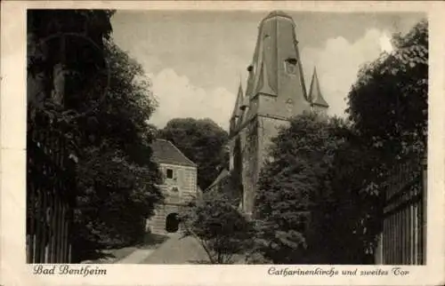 Ak Bad Bentheim in Niedersachsen, Catharinenkirche, zweites Tor