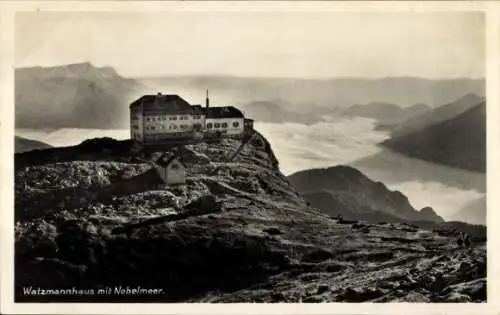 Ak Ramsau im Berchtesgadener Land Oberbayern, Watzmannhaus, Münchnerhaus am Watzmann