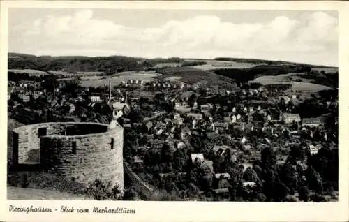 Ak Dieringhausen Gummersbach im Oberbergischen Kreis, Blick vom Mechardtturm