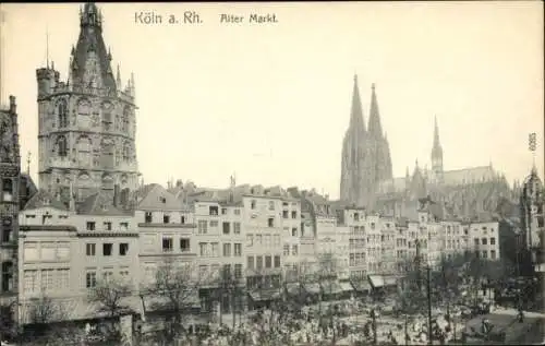 Ak Köln am Rhein, alter Markt