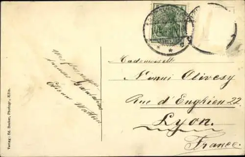 Ak Köln am Rhein, Hapsburger Ring, Opernhaus, Straßenbahn