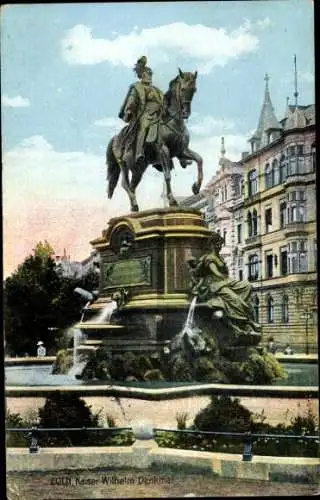 Ak Köln am Rhein, Kaiser-Wilhelm-Denkmal