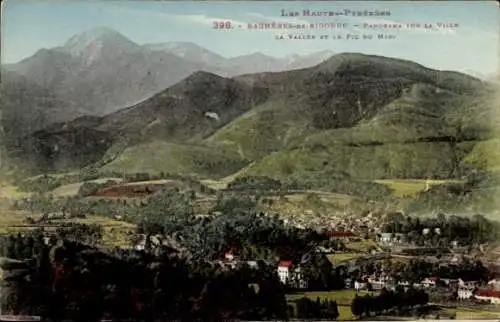 Ak Bagnères de Bigorre Hautes Pyrénées, Panorama, Pic du Midi