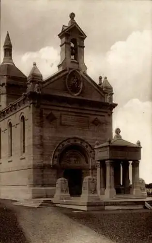 Ak Ablain Saint Nazaire Pas de Calais, Notre Dame de Lorette, Nationalfriedhof, Kapelle