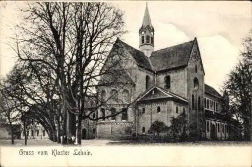 Ak Kloster Lehnin in Brandenburg, Rückseite der Klosterkirche