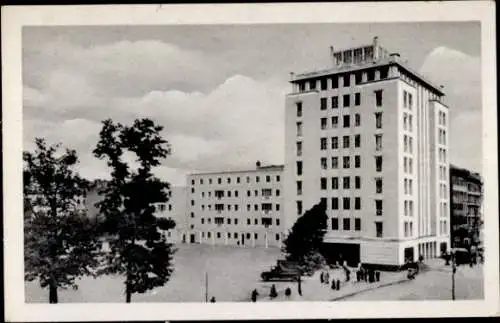 Ak Berlin Friedrichshain, Hochhaus Weberwiese