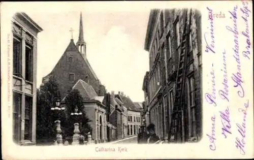 Ak Breda Nordbrabant Niederlande, Catharinakerk