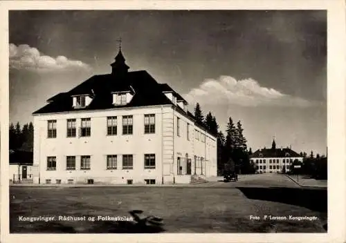 Ak Kongsvinger Norwegen, Rathaus, Folkeskolen