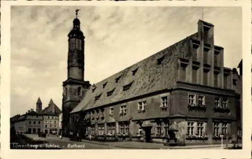 Ak Lwówek Śląski Löwenberg Schlesien, Rathaus