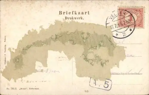 Ak Velsen Nordholland Niederlande, Gr Hout oder Koningsweg