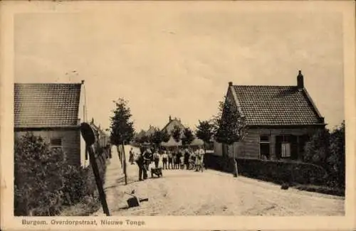 Ak Nieuwe Tonge Südholland, Burgem. Overdorpstraat