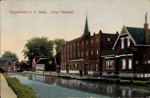 Ak Nieuwerkerk aan den IJssel Südholland, Coop. Mühle