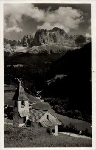 Ak St. Zyprian Trentino Südtirol, Rosengarten, Kirche