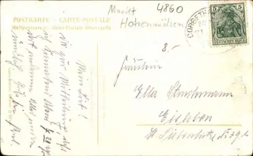 Ak Hohenmölsen im Burgenlandkreis, Partie am Neumarkt, Handlung von Hermann Burkhardt