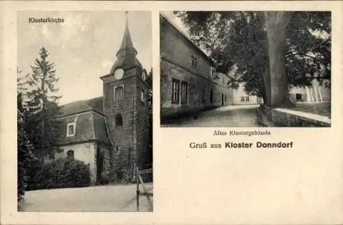 Ak Donndorf Roßleben-Wiehe im Kyffhäuserkreis, Kloster Donndorf, Klosterkirche