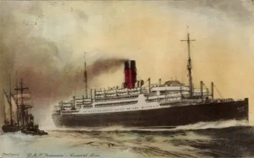 Ak Dampfer RMS Tuscania, Cunard Line