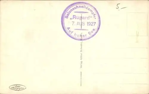 Ak Salonschnelldampfer Rugard