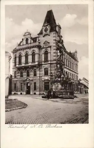 Ak Zistersdorf Niederösterreich, Rathaus