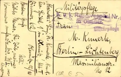 Ak Olomouc Olmütz Stadt, Gesamtansicht