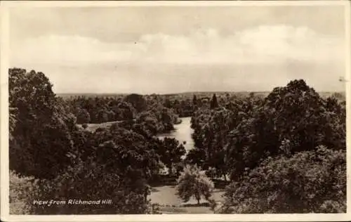 Ak Surrey England, Blick vom Richmond Hill