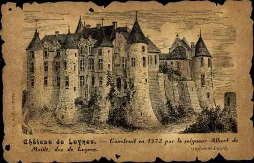 Ak Chateau de Luynes, erbaut 1572 von Lord Albert de Maille, due de Luynes