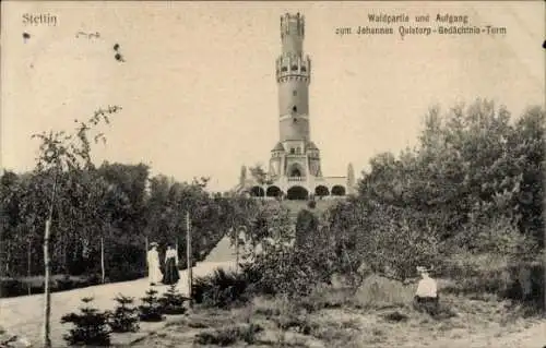 Ak Szczecin Stettin Pommern, Johannes Quistorp Gedächtnis Turm