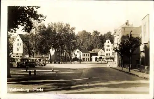 Ak Valkenburg Limburg, Markt, Reisebusse