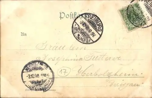 Präge Litho Freiburg im Breisgau, Münster, Erzbischof Thomas Noerber