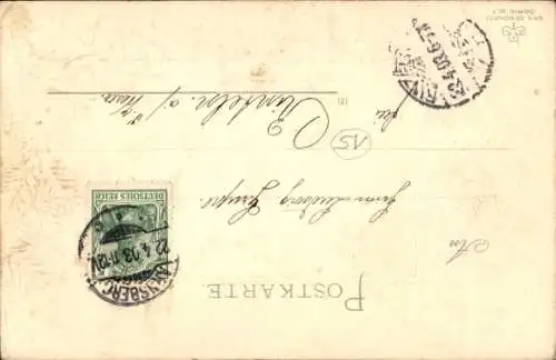 Präge Passepartout Ak Arnsberg im Sauerland Westfalen, Hirschberger Tor