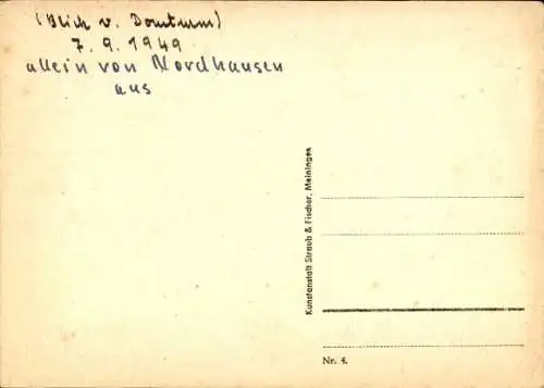 Ak Erfurt in Thüringen, Gesamtansicht