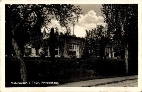 Ak Mühlhausen in Thüringen, Prinzenhaus, Straßenseite