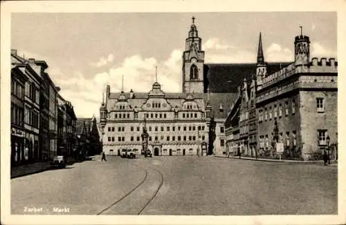 Ak Zerbst in Anhalt, Markt