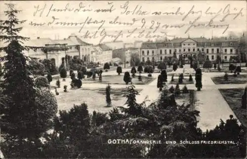 Ak Gotha in Thüringen, Orangerie, Schloss Friedrichstal