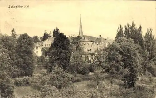 Ak Schnepfenthal Waltershausen in Thüringen, Teilansicht