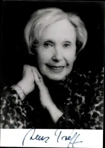 Ak Schauspielerin Alice Treff, Portrait, Autogramm
