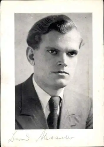 Ak Schauspieler Bernd Alexander, Portrait, Autogramm