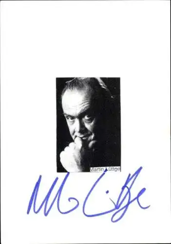Ak Schauspieler Martin Lüttge, Portrait, Autogramm