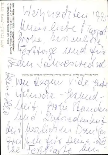 Ak Schauspielerin Illo Ries-Seissler, Autogramm, Bild Junges Mädchen von Emil Nolte