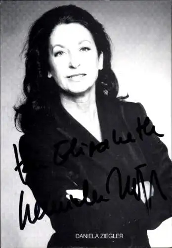 Ak Schauspielerin Daniela Ziegler, Portrait, Autogramm